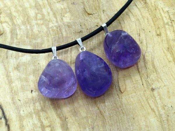 Amethyst mit Silberöse